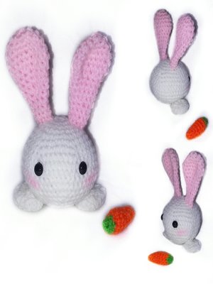 cover image of Crochet pattern of little rabbit